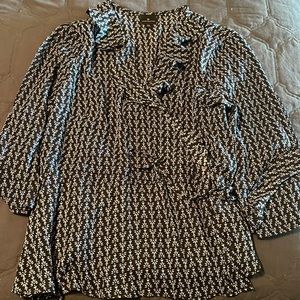 Wrap blouse peplum